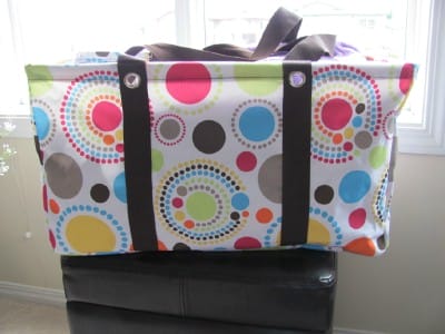 The Thermal Cinch Sac from Thirty-One; Available for a limited time in this  pattern!