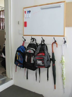 Putting Together a Backpack Station - I'm an Organizing Junkie