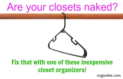 Inexpensive Closet Organizers