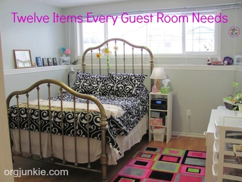 Twelve Items Every Guest Room Needs