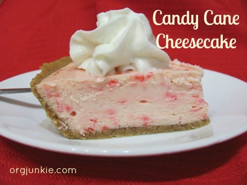 candy cane cheesecake 1