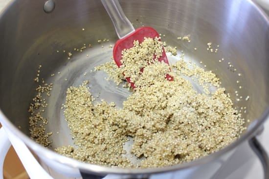 quinoa in a pot
