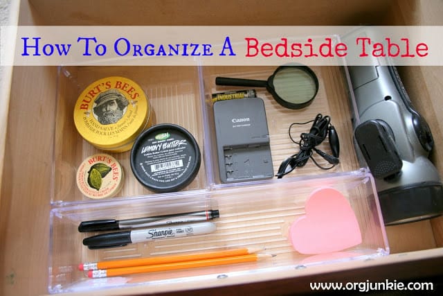 How To Organize A Bedside Table