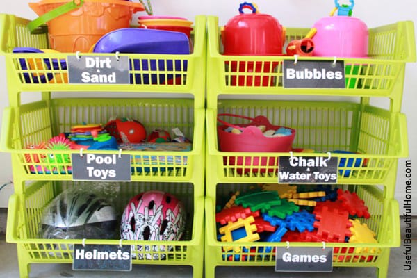 UBH Kiwi Bins for Garage Toy Storage
