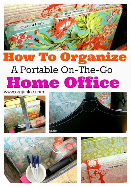 Organizing A Portable Office at orgjunkie.com