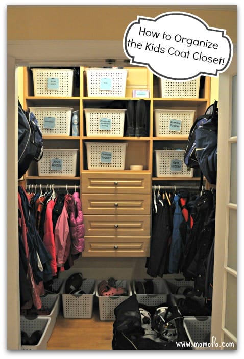 How to Organize a Kids Coat Closet