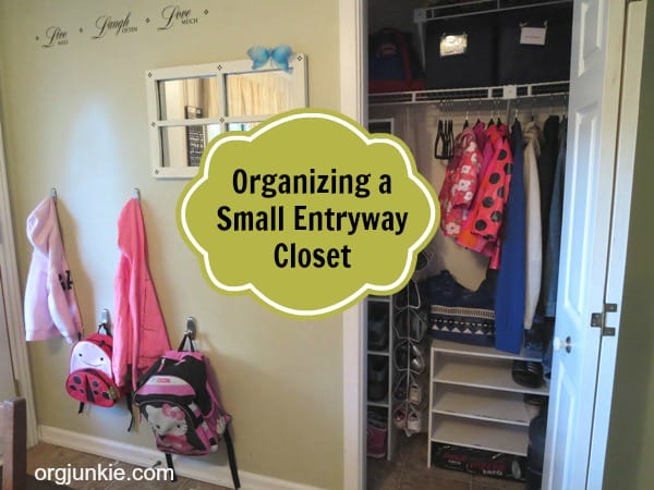 Organizing a Small Entryway Closet ~ Day #14
