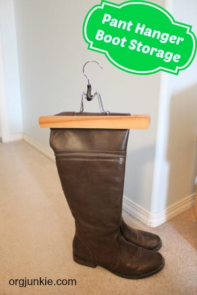 pant hanger boot storage 1