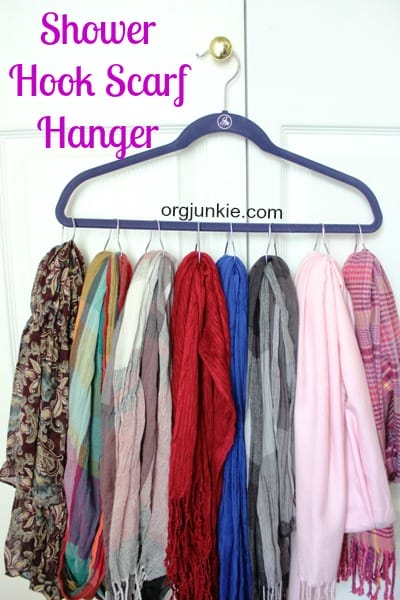 Shower Hook Scarf Hanger