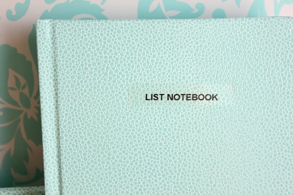 List Notebook