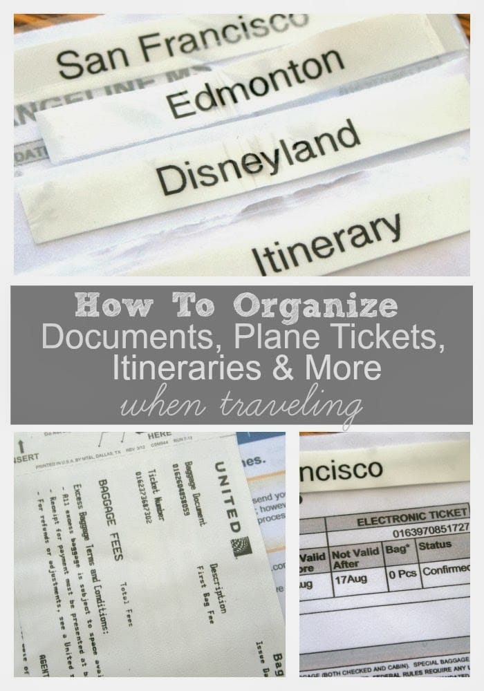 How to Organize Travel Documents When Traveling