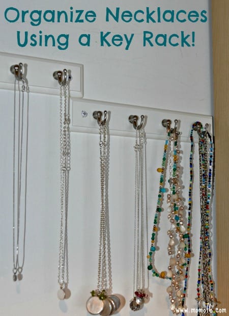 Organizing Necklaces Using a Key Rack