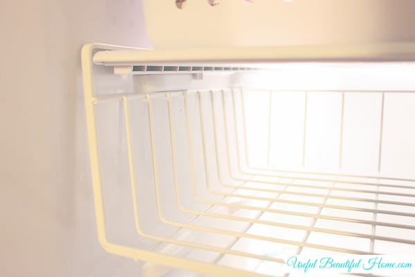 Super simple creative fix for maximizing the organization in the freezer!