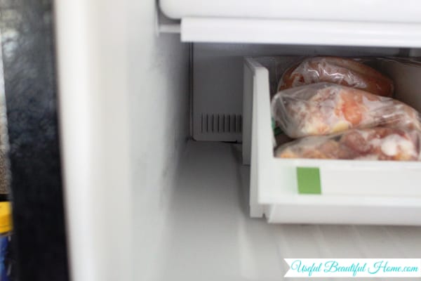 Using every inch of a top freezer