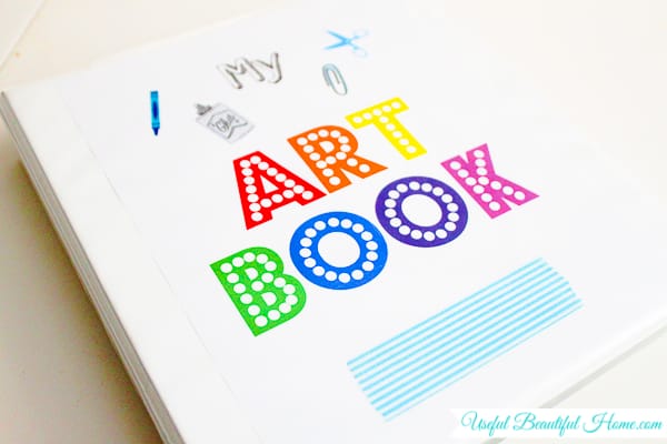 Create an Art Book to organize your child's take-home papers