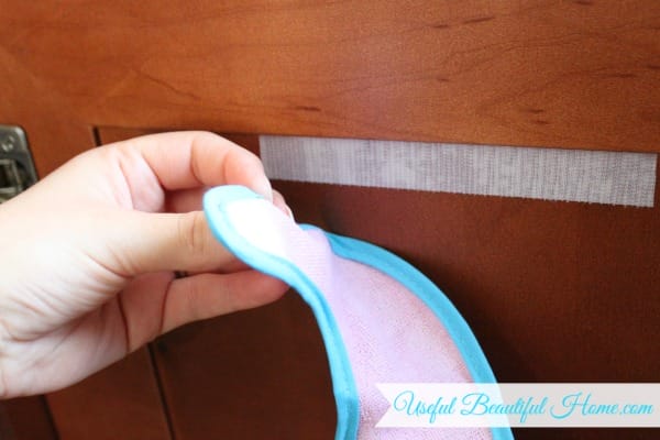 How to organize your toddler's bibs out-of-sight