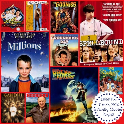 Ideas for Throwback Family Movie NIght