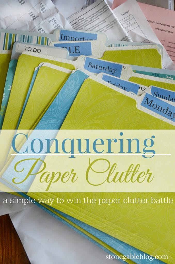 CONQUERING PAPER CLUTTER