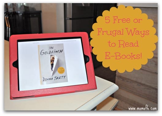 5 Free or Frugal Ways to Read E-Books at orgjunkie.com
