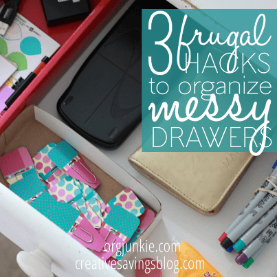 3 Frugal Hacks to Organize Messy Drawers
