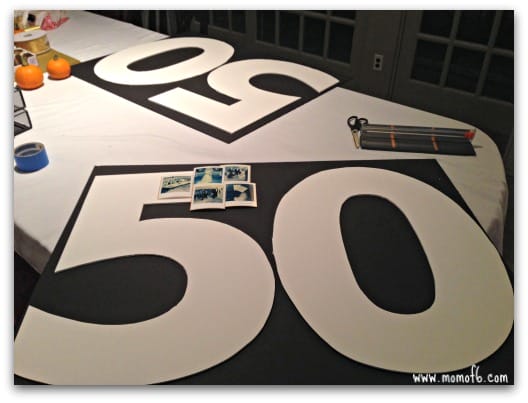 50th Anniversary Pics- making the collage