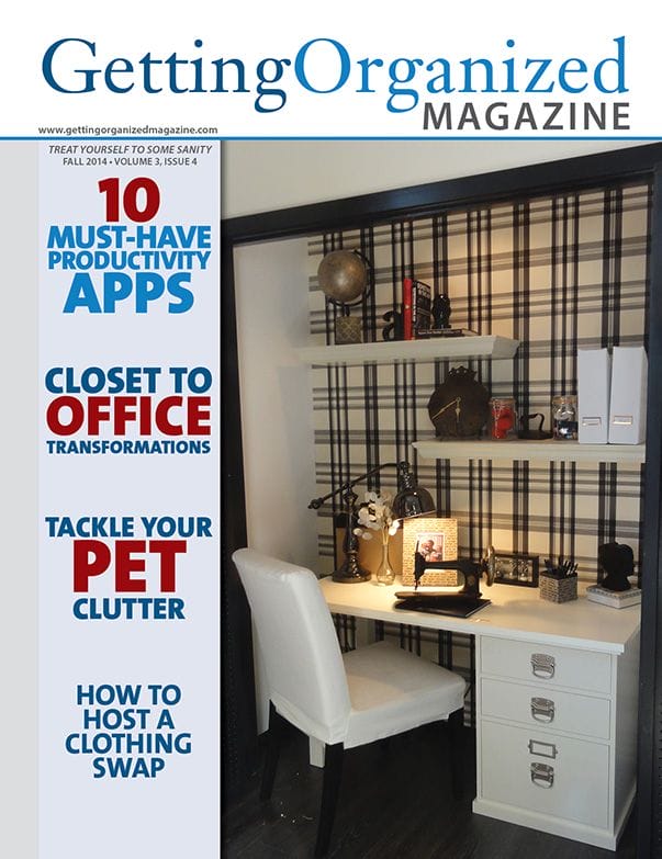Getting Organized Magazine Fall Cover - subscribe today!