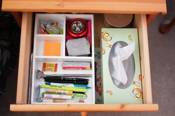 Organizing 2024 nightstand drawers