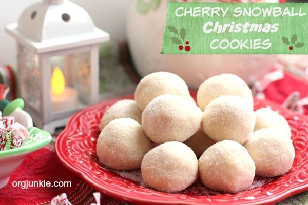 Cherry Snowball Christmas Cookies 3