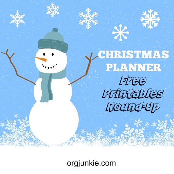 Christmas Planner Free Printables Round-Up at orgjunkie.com