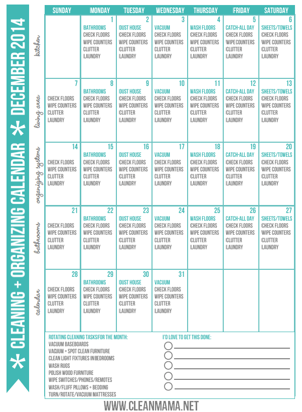 December-2014-Clean-Organized-Calendar-via-Clean-Mama