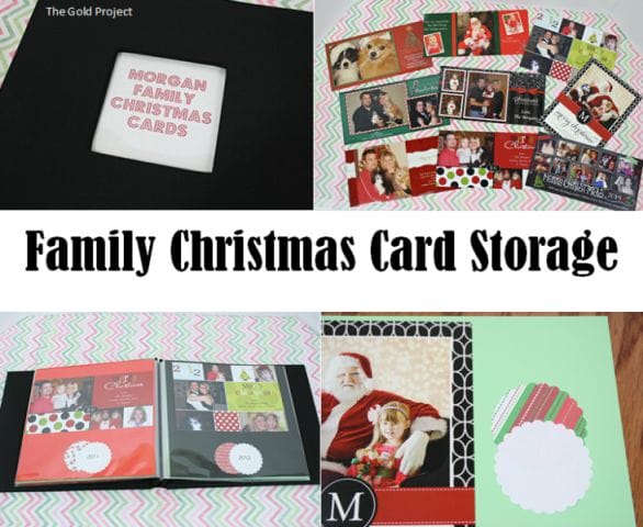 family christmas card storage at orgjunkie.com