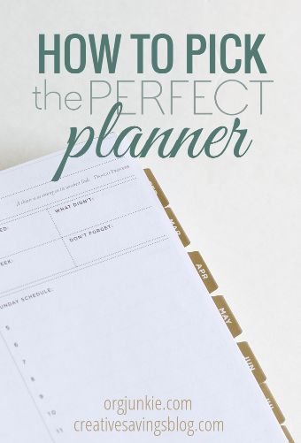How to Pick the Perfect Planner