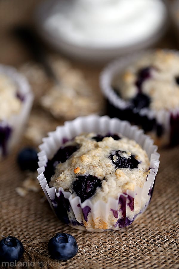 yogurt blueberry oatmeal muffins 4