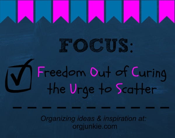 Focus: Freedom Out of Curing the Urge to Scatter