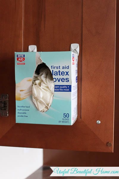 creative use for making the most of the inside of a cabinet door