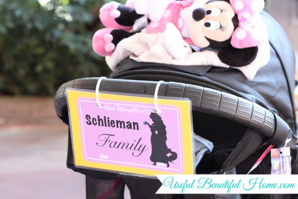 DIY Stroller ID with map or itinerary organizer