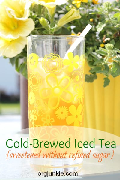 cold-brew iced tea with no sugar