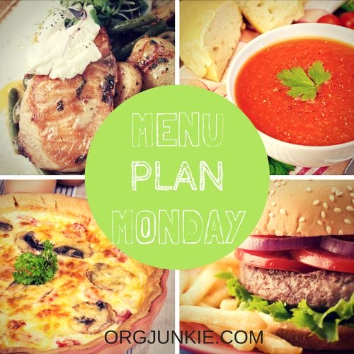Menu Plan Monday for the week of Oct 26/15. Recipe links and menu planning inspiration!!