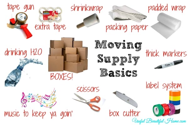 Supplies for best sale moving