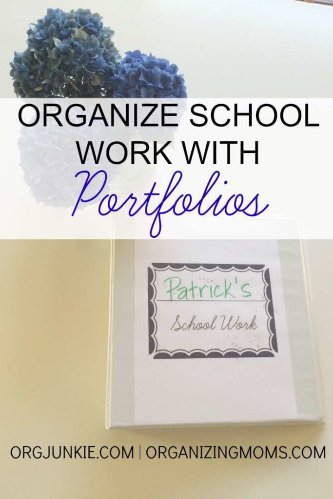 Showcase and organize your child's school work using portfolios!!