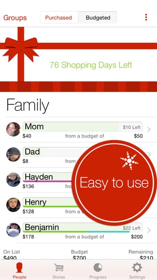 The Christmas List - an awesome gift planner app that will help you facilitate and make easier your gift buying process!
