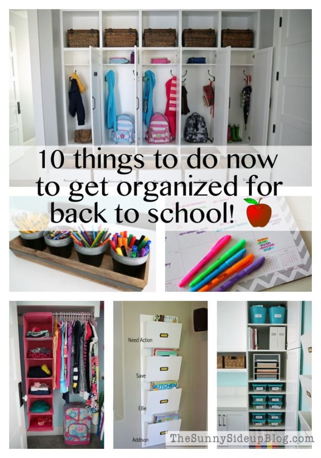 get organized for back to school