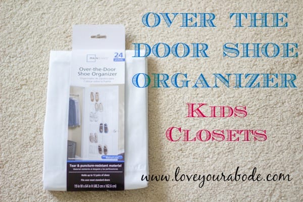 Over the Door Shoe Organizer for Kids Closet