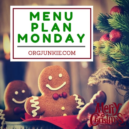 Menu Plan Monday for the week of Dec 12/16 - recipe links and menu plan inspiration at I'm an Organizing Junkie blog