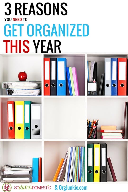 3 Reasons You Need to Get Organized This Year at I'm an Organizing Junkie blog