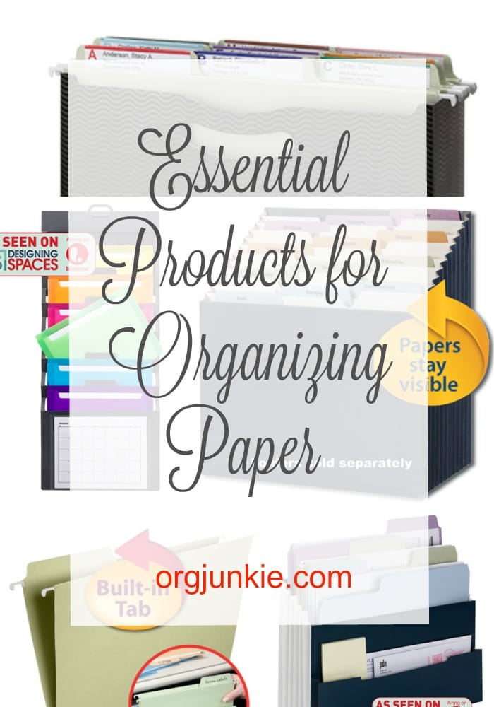 Essential Products for Organizing Paper