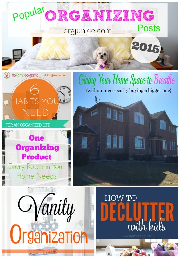 Popular Organizing Posts of 2015 at I'm an Organizing Junkie blog