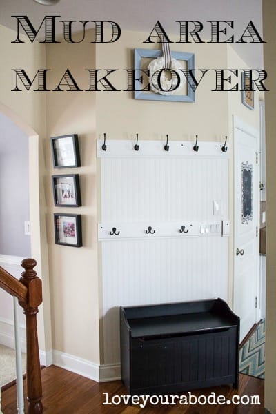 mud area makeover - make use of a small area for big organization potential!