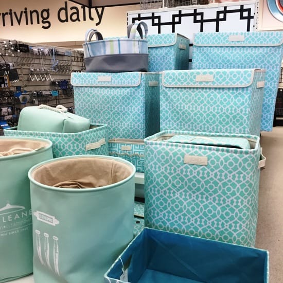Spring is in the air with pretty organizing bins
