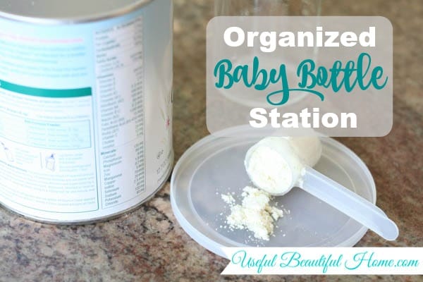 Organized Baby Bottle Station